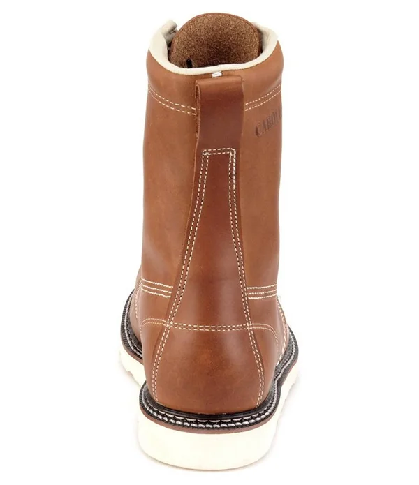 Carolina Men's 8x22 Domestic Wedge Work Boot (Tobacco) - 10.5 - D