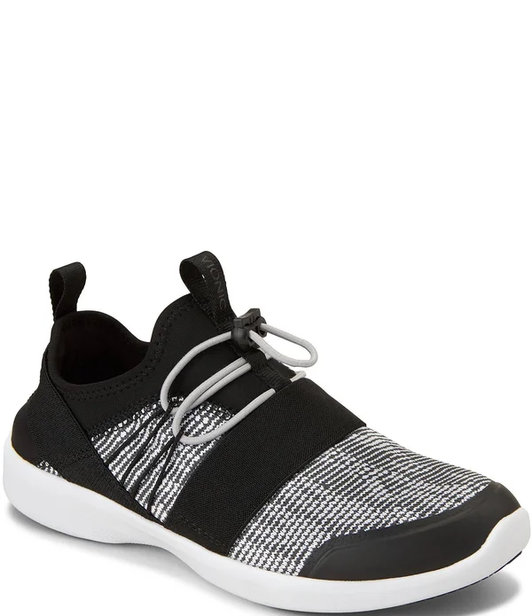 Vionic Alaina Women's Shoes Black/White : 10 W
