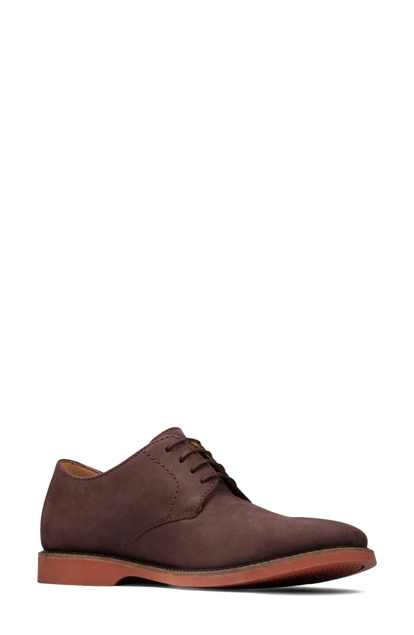 Clarks Atticus Lace Men's Shoes Dark Brown Suede : 8 D
