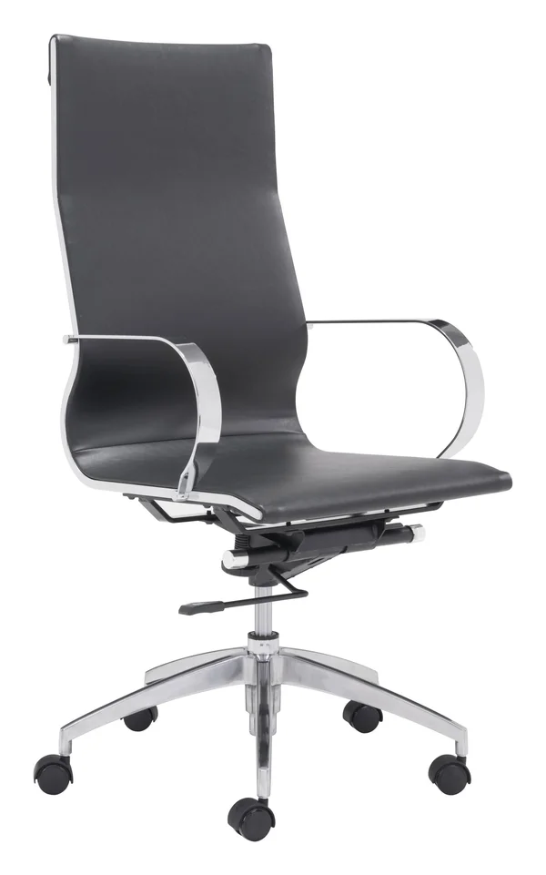 Zuo Glider High Back Office Chair (White)