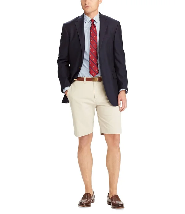 Polo Ralph Lauren Men's Stretch Classic Fit Shorts - Blue - 36