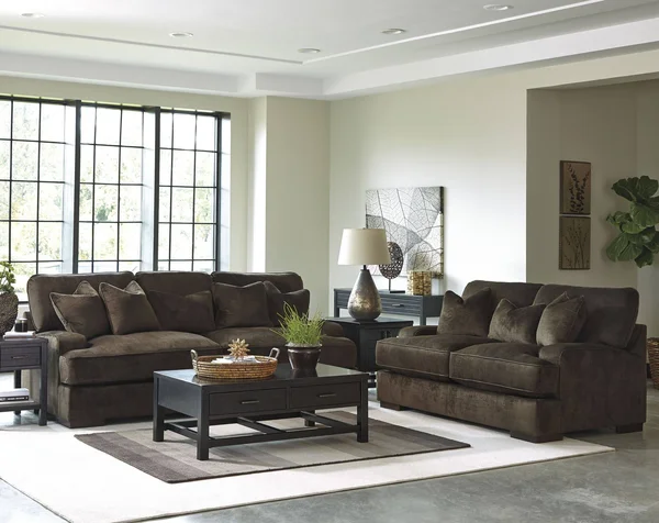 Ashley Bisenti Chocolate Loveseat 6530635