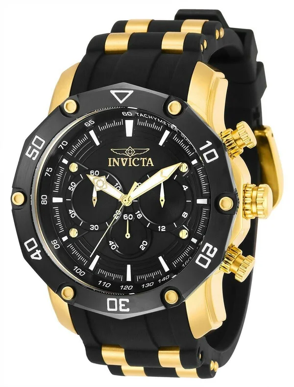 Invicta Men's 30080 Pro Diver Quartz Chronograph Black Dial Watch