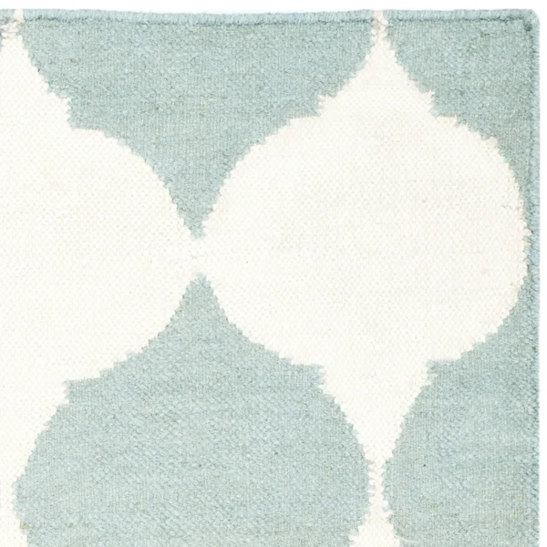 Safavieh 3& x 5& Dhurries DHU624D Navy - Ivory Rug