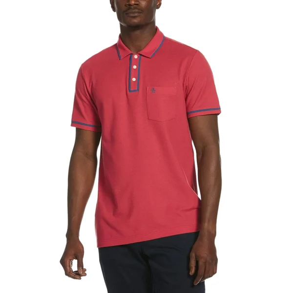 Original Penguin The Earl Polo Men's Clothing Cardinal : SM