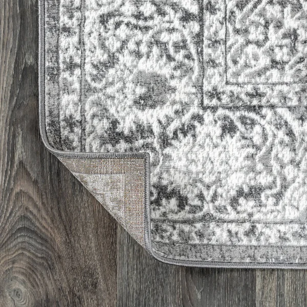Jonathan Y Modern Persian Vintage Medallion Area Rug 5x8 Area Rugs Light Grey