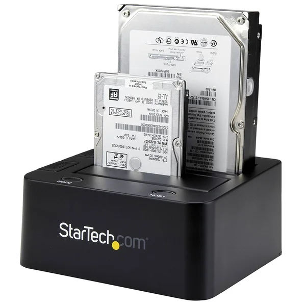 StarTech.com Dual Bay SATA HDD Docking Station - for 2 x 2.5, 3.5x22 SATA SSD, HDD - Hot Swap - Hard Drive Docking Station - S