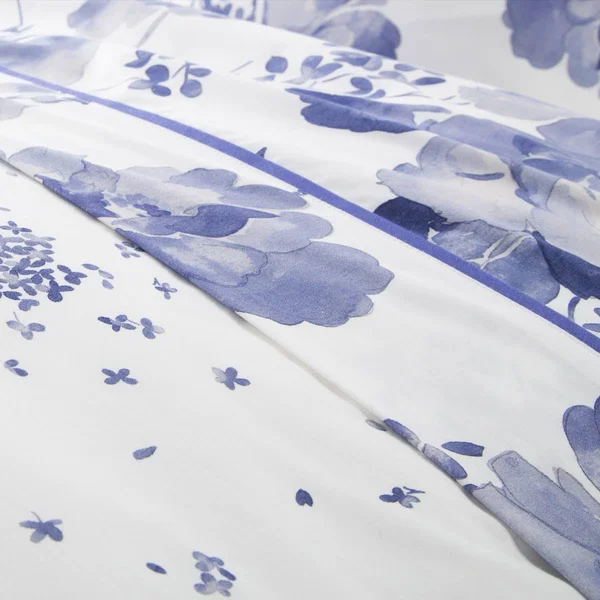 Anne De Solene Marquise King Pillowcases - Pair - Blue