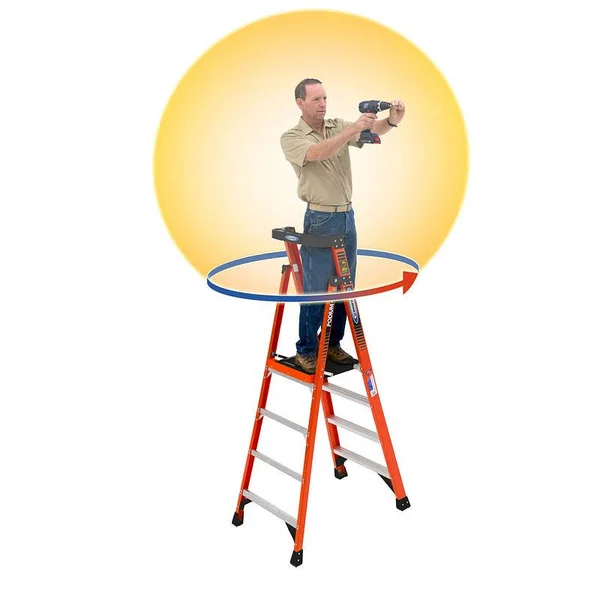 Werner 12ft Reach Height Fiberglass Podium Ladder 6ft Type iA PDIA06