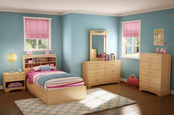 Libra Mate&s Bed with 3 Drawers South Shore - Twin, Natural Maple