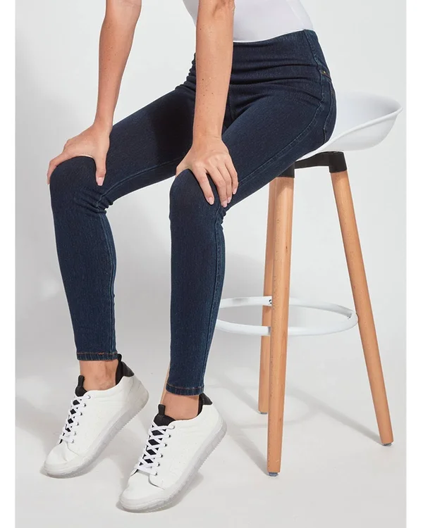 Lysse Toothpick Denim Leggings - Medium - Indigo