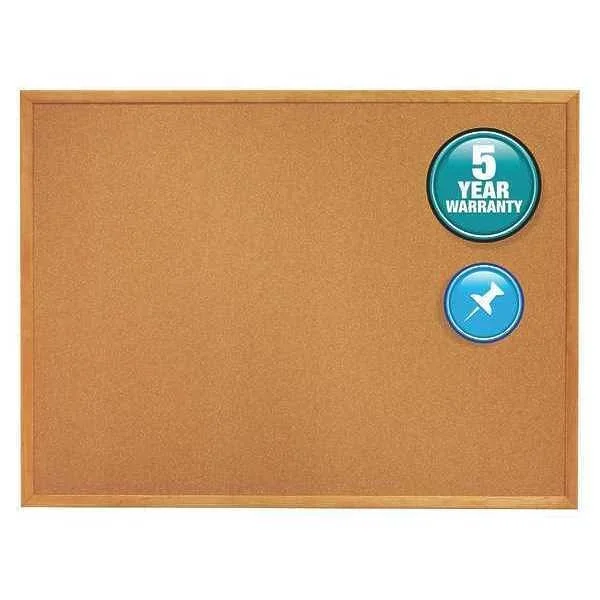 Cork Bulletin Board 36x22H x 48x22W Quartet 304