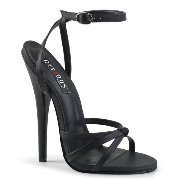 Devious - Domina-108 14 - Silver Metallic PU
