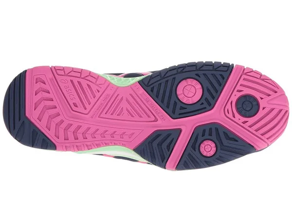 Asics Women`s GEL-Resolution 7 Tennis Shoes Blue and Pink Glow, Size: 6