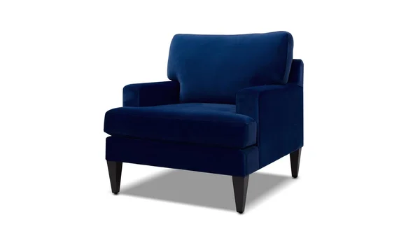Enzo Lawson Accent Chair, Navy Blue by Jennifer Taylor Home