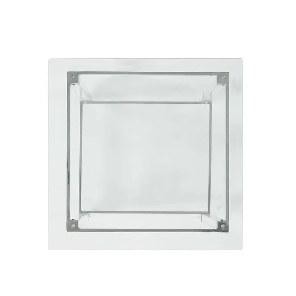 Acme Polyanthus End Table - Clear Acrylic, Chrome & Clear Glass