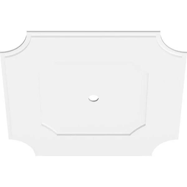 36 inchod x 2 inchid x 21 1/2 inchc x 1 inchp Locke Architectural Grade PVC Contemporary Ceiling Medallion