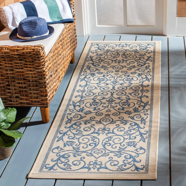 Safavieh Courtyard CY2098-3201 6&7x22 x 6&7x22 Square Natural, Terra Area Rug