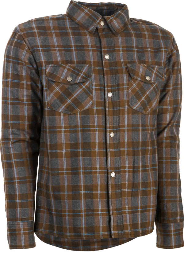 Highway 21 Marksman Flannel-Brown/Tan-4X Large