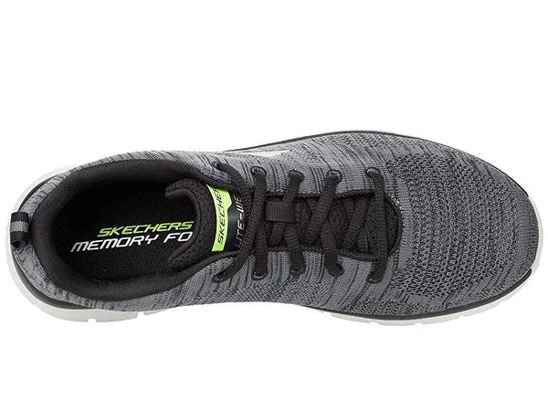 Skechers Men's Track - Front Runner Sneakers, Charcoal/Black, 10.5