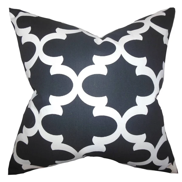 Titian Geometric Euro Sham Black White - Standard Sham