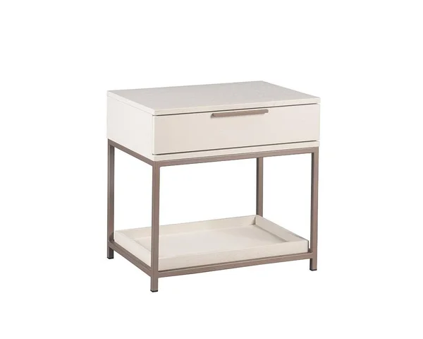 Rebel Nightstand - Champagne Gold - Cream Sunpan