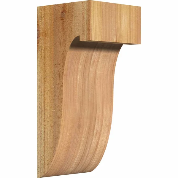 Ekena Millwork COR06X06X14DEL00RWR 6x22W x 6x22D x 14x22H Del Monte Rough Sawn Corbel - Western Red Cedar
