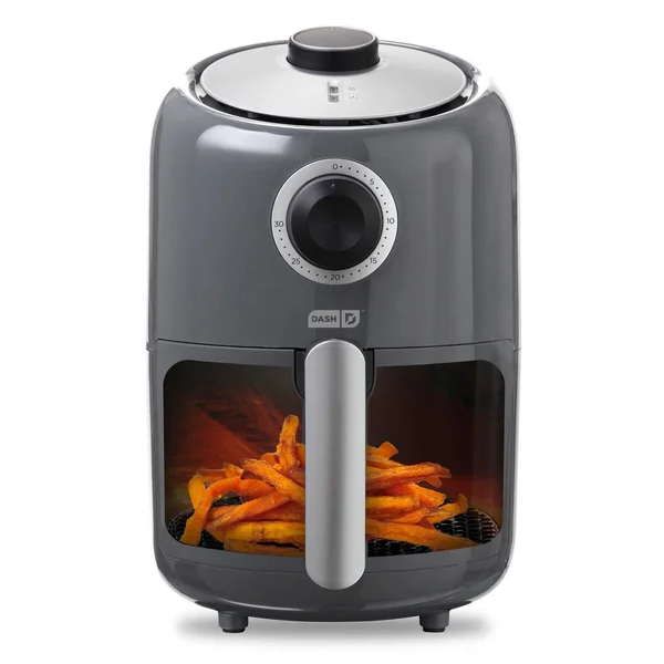 Dash 900W Single Basket Compact Air Fryer - 1.2 qt - Gray