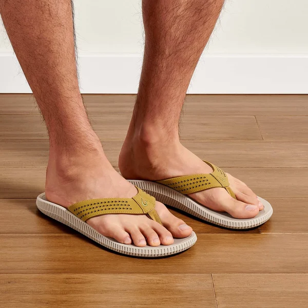 Olukai Ulele - Limu, Mineral Grey - Men’s Beach Sandals