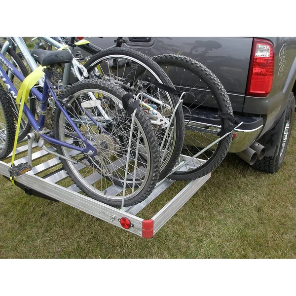 Tow Tuff TTF-2762ACBR 2-in-1 Aluminum Cargo Carrier with Bike Rack