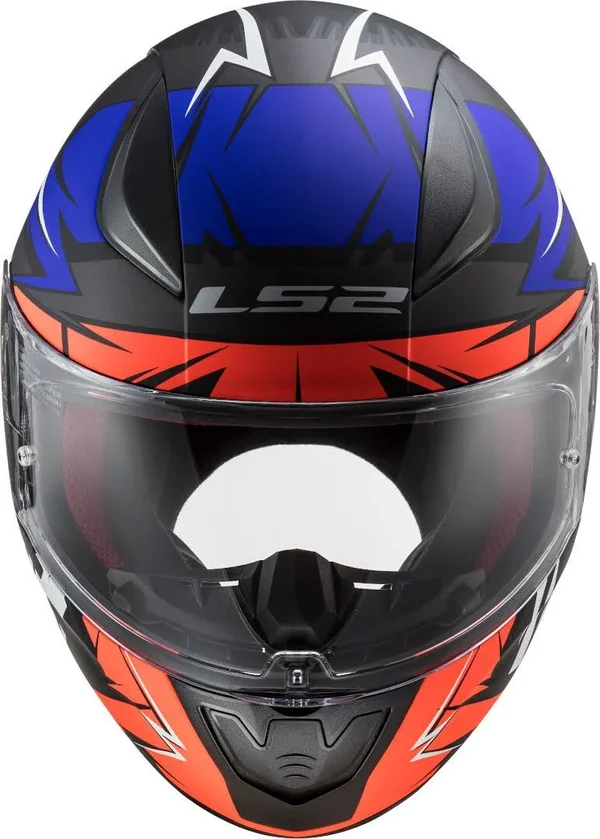 LS2 FF353 Rapid Cromo Helmet, black-red-blue, Size Xs