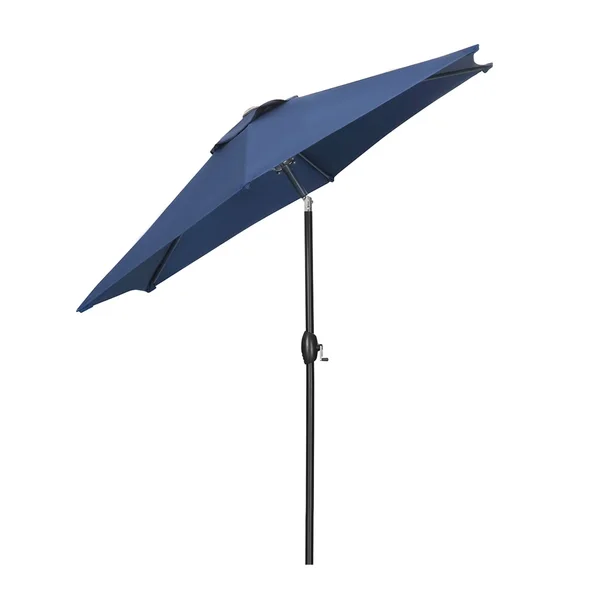 Ainfox 9ft Outdoor Patio Umbrella with Base - Blue