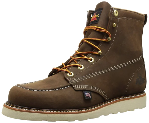 Men's Thorogood 814-4203 American Heritage 6x22 Moc Toe Wedge Boots - Brown 10 - M