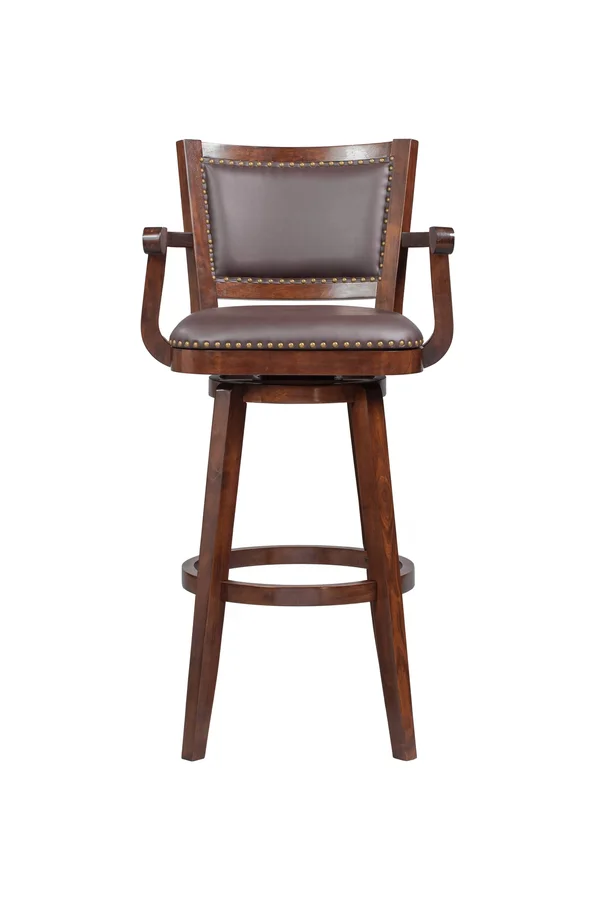 Boraam Broadmoor Swivel Extra Tall Barstool - Cappuccino, 22" x 26.5" x 50"