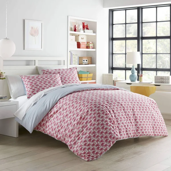 Poppy & Fritz Flamingo Full/Queen Duvet Cover Set - Pink