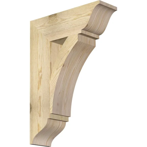 6x22W x 20x22D x 28x22H Thorton Traditional Rough Sawn Bracket - Douglas Fir