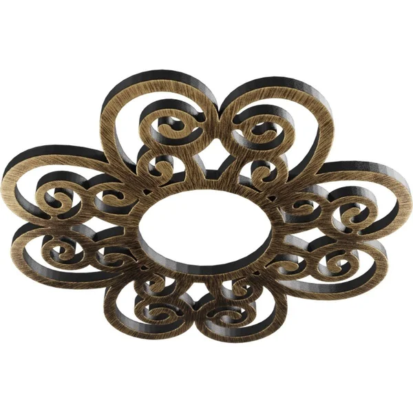Ekena Millwork CMPP32COSNI 32x22OD x 11x22ID x 1x22P Cohen Architectural Grade PVC Pierced Ceiling Medallion, Nickel