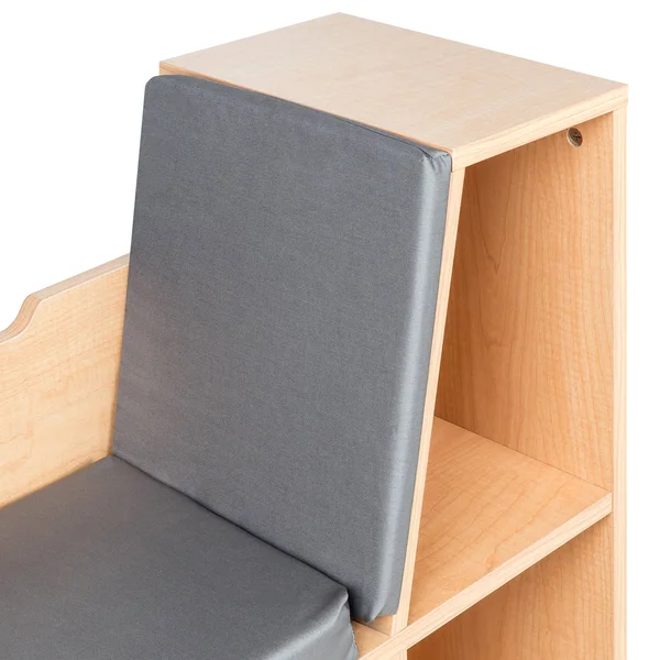 Best Choice Products 6-Cubby Kids Bedroom Storage Organizer, Multi-Purpose Bookcase w/ Cushioned Reading NOOK - Brown