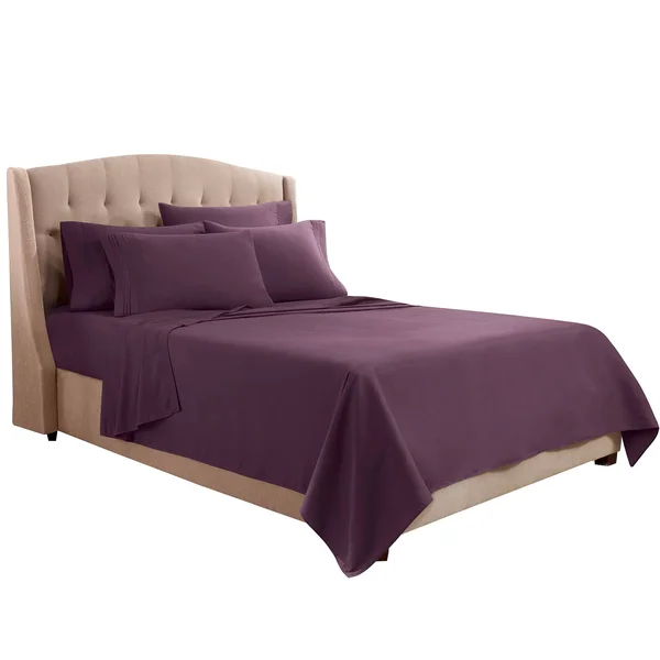 Clara Clark Bed Sheet Set with Extra Set Pillowcases - Premier 1800 Collection, Wrinkle, Fade & Stain Resistant, Flex-Top Kin