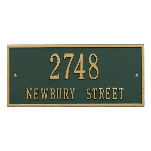 Whitehall Hartford - Standard Wall - Two Line Address Plaque ( Pewter/Silver)