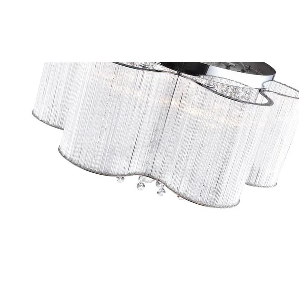 CWI Lighting Spring Morning 7 Light Flush Mount - Chrome