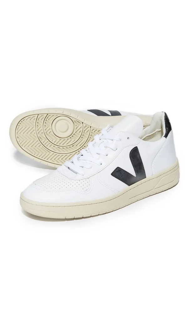 Veja V-10 Leather Sneakers