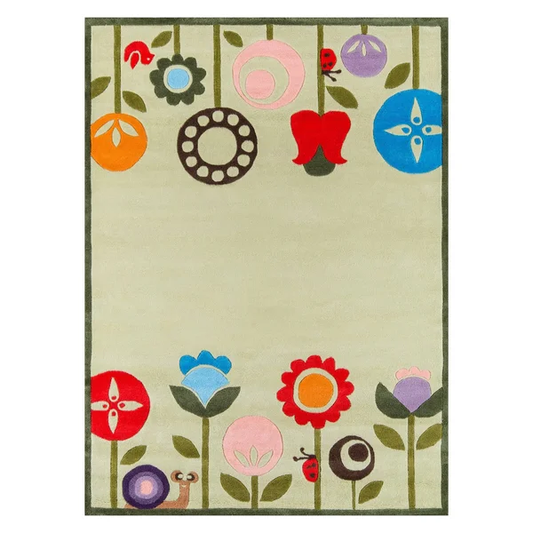 Momeni Lil Mo Whimsy Area Rug, Grass, 4& x 6&