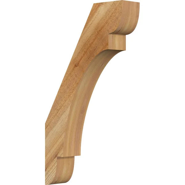 Ekena Millwork BRC04X16X28OLY00RWR 4x22W x 16x22D x 28x22H Olympic Rough Sawn Brace, Western Red Cedar