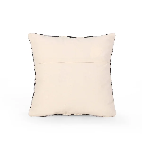 Barber Boho Cotton Pillow Cover (Set of 2) by Christopher Knight Home - Black+White