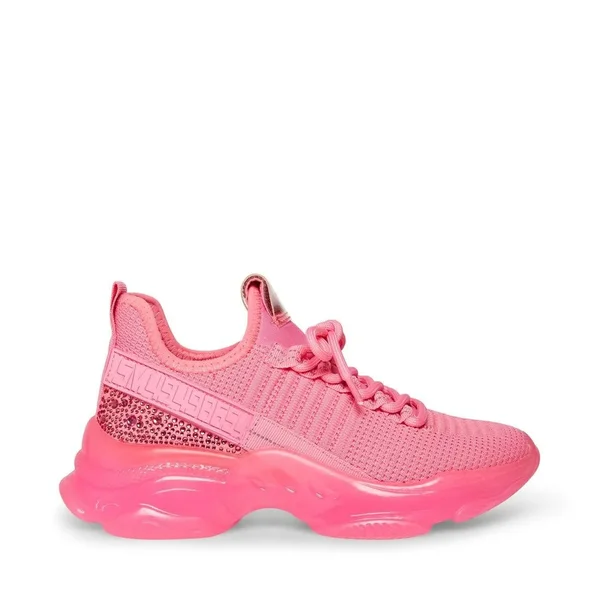 Maxima Hot Pink Sneakers by Steve Madden - Size 8