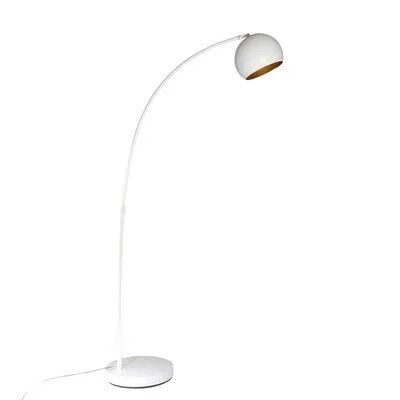 Bilyeu Metal 70x22 Arched Floor Lamp Orren Ellis Finish: Matte White