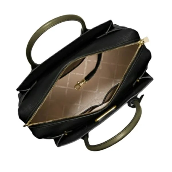 Michael Michael Kors Olive/Multi Mercer Belted Medium Satchel