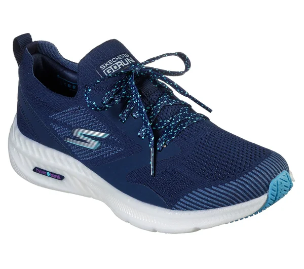 Skechers GOrun Hyper Burst Navy/Aqua 5.5