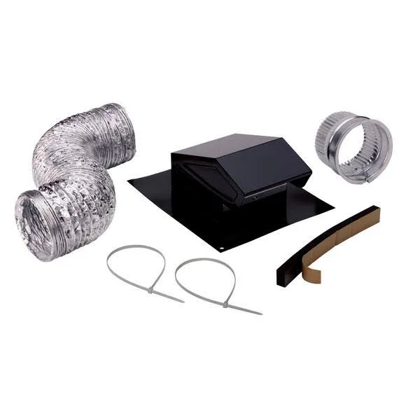 Broan - RVK1A, Roof Vent Kit, 8-Foot of 4x22 Flexible Aluminum Duct